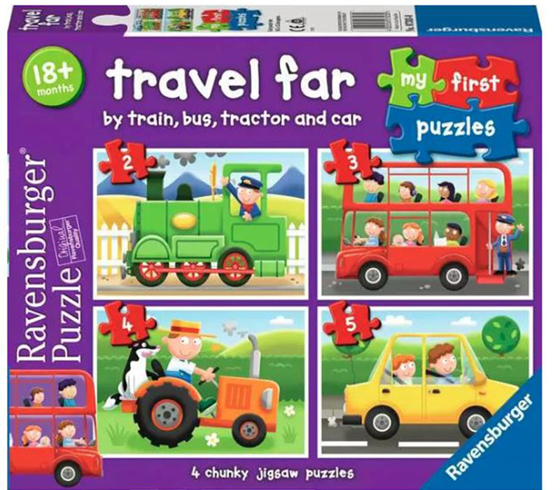 Ravensburger Travel Far Puzzle - 4 Puzzles