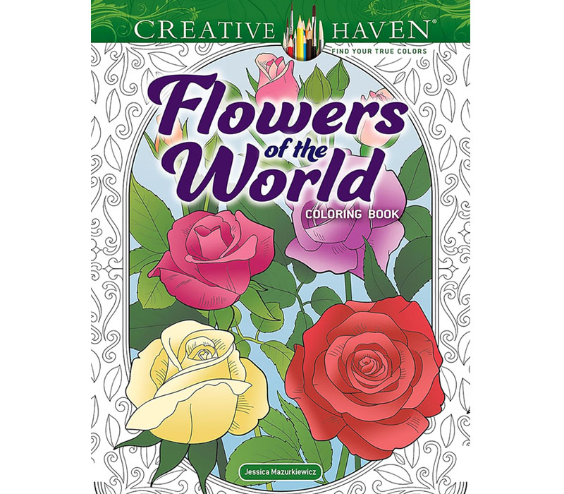 Dover World of Flowers Colorbook