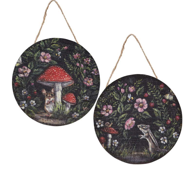 Primitives by Kathy Ornament Set - Woodland Critters