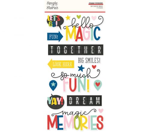 Simple Stories Foam Stickers - Say Cheese Magic