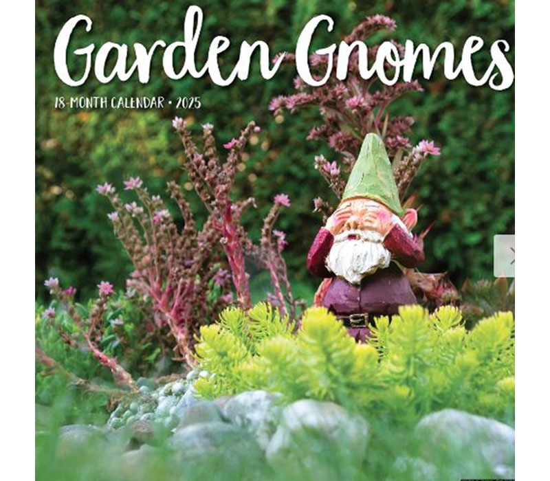 Willow Creek 2025 Garden Gnomes Wall Calendar