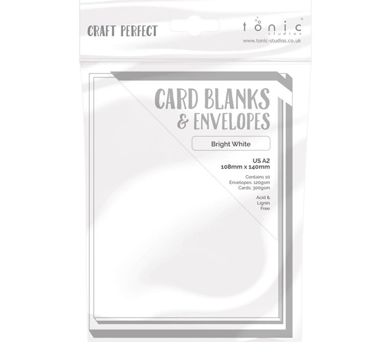 Craft Perfect Card Blanks US A2 Set - Bright White