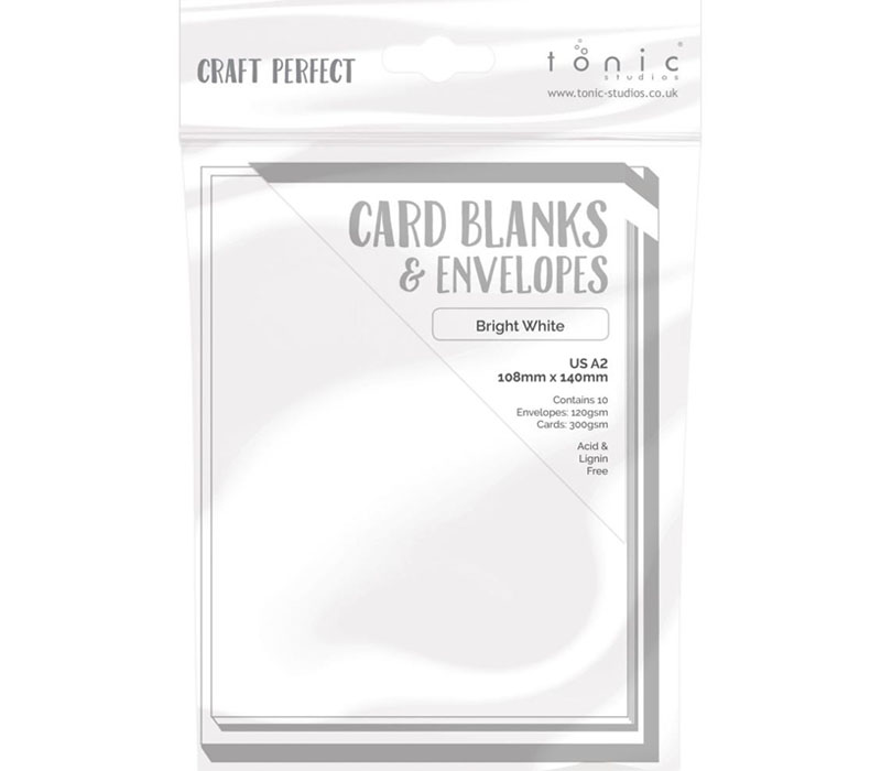 Craft Perfect Card Blanks US A2 Set - White