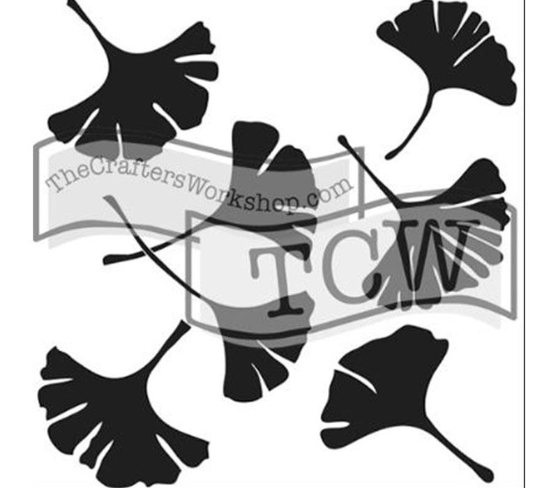 The Crafters Workshop Ginkgo Leaves Stencil