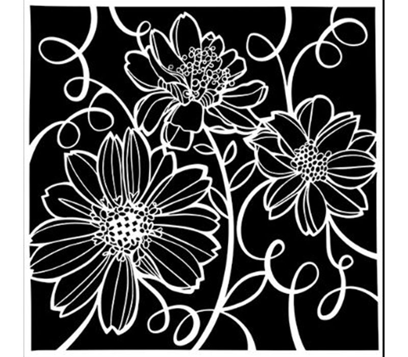 The Crafters Workshop Tangled Floral Stencils