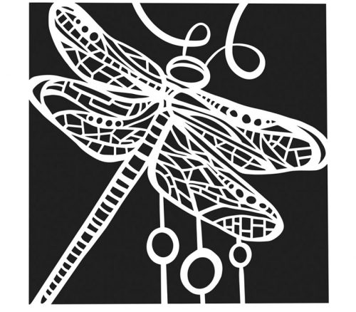 The Crafters Workshop Stencil - Dragonfly Dance