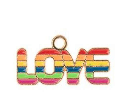 Sweet and Petite Mini Rainbow Love Charm - 8 Charms