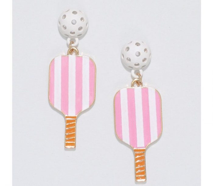 Periwinkle Pickleball Earrings