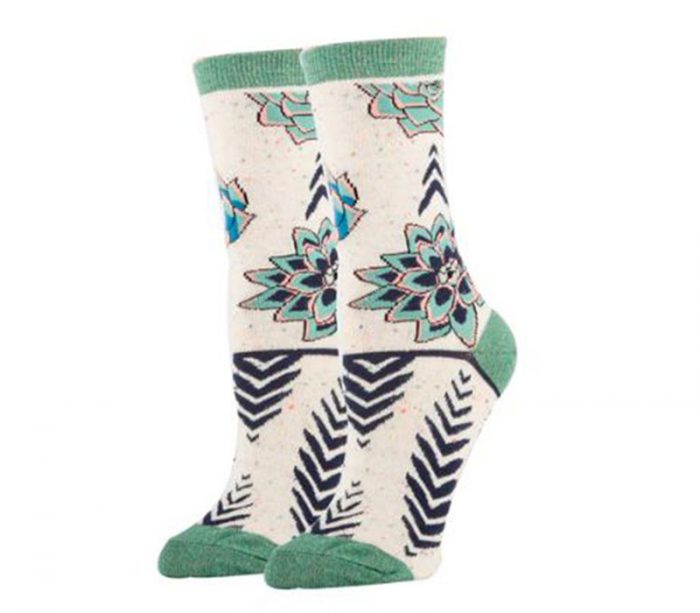 Sock It Up Succulent Dreams Socks - Womens