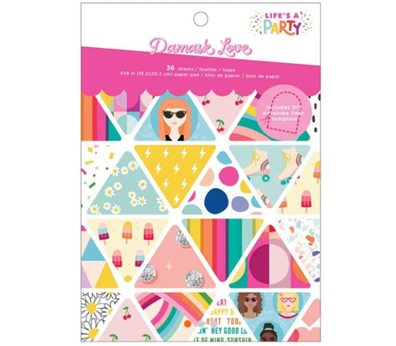 Pink Paislee Paper Pad - 6x8 - Lifes a Party