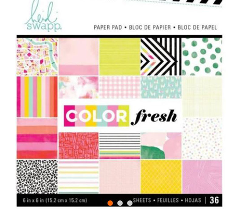 Pink Paislee Paper Pad - 6x6 - Color Fresh