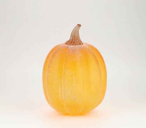 Orange Glass Pumpkin