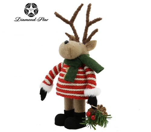 Reindeer with Sweater Plush - 10.6-inch