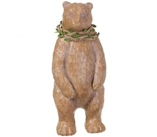 Carved Brown Bear - 11-inch