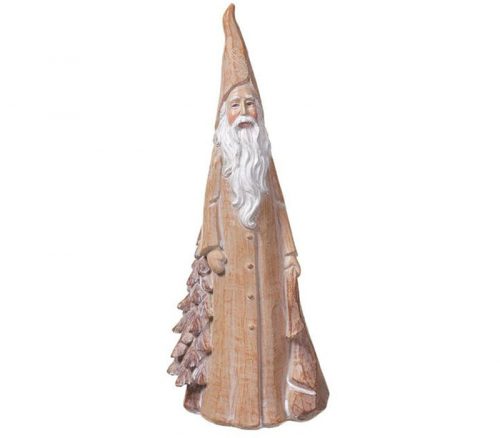 Beige and White Santa - 10-inch