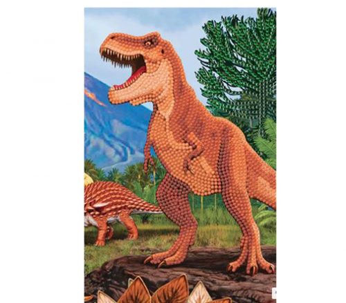 CA Diamond Art Notebook Kit - T-Rex Dinosaur