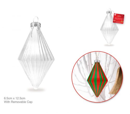 MultiCraft Glass Ornament - Diamond Shape