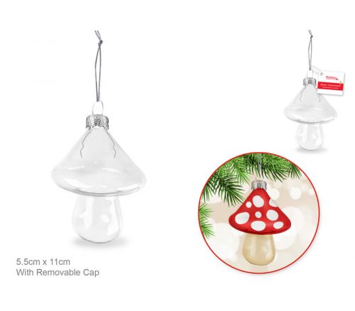 MultiCraft Glass Ornament - Mushroom