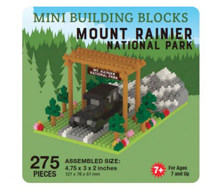 The Mini Block Building Blocks - Mt Rainier Entrance Gate