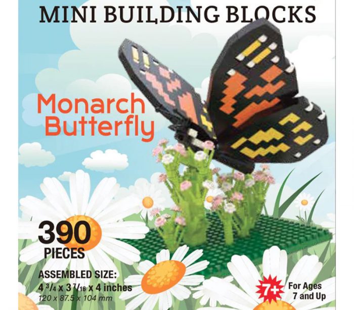 The Mini Block Building Blocks - Monarch Butterfly