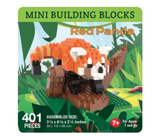 The Mini Block Building Blocks - Red Panda