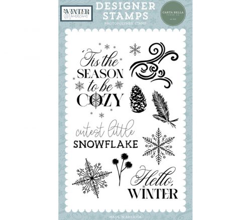 Echo Park Winter Wonderland Stamp - Cutest Little Snowflake