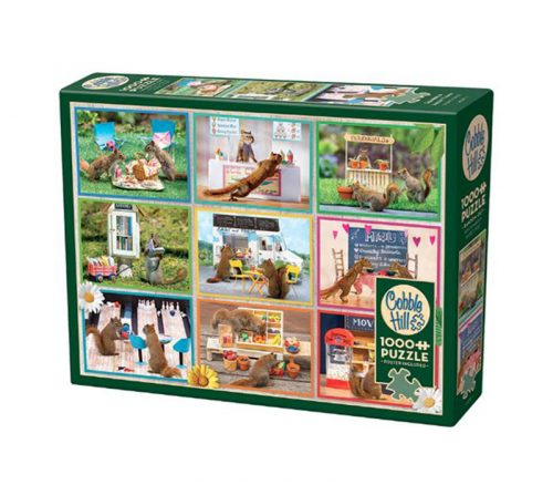 Outset Squirrels Around Town Puzzle - 1000 Piece