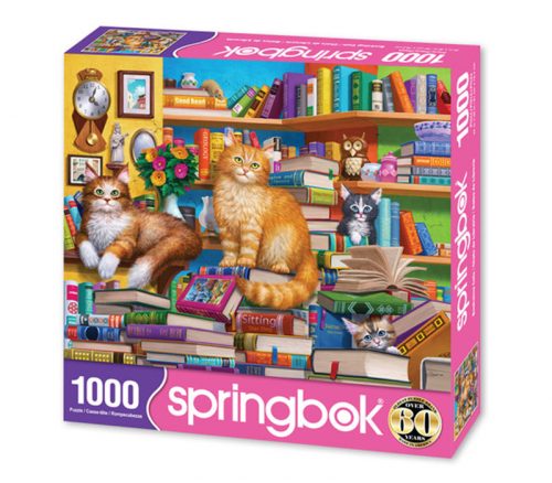 Springbok Bookshop Cats Puzzle - 1000 Piece