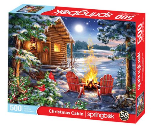 Springbok Christmas Cabin Puzzle - 500 Piece