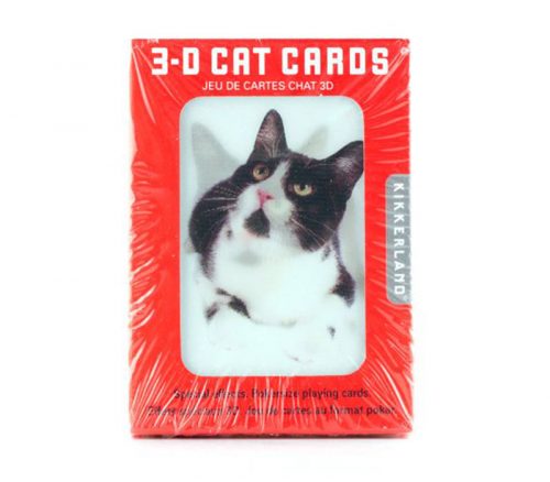 Kikkerland Cat 3D Playing Cards