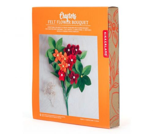 Kikkerland Crafters Felt Flower Bouquet Kit