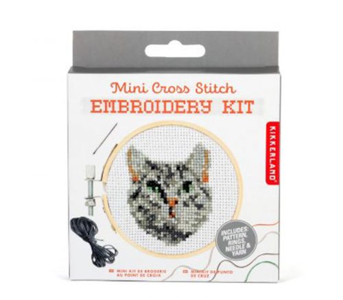 Kidoki Mini Cat Cross Stitch Embroidery Kit