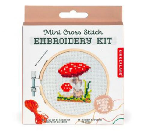 Kidoki Mini Mushroom Cross Stitch Embroidery Kit