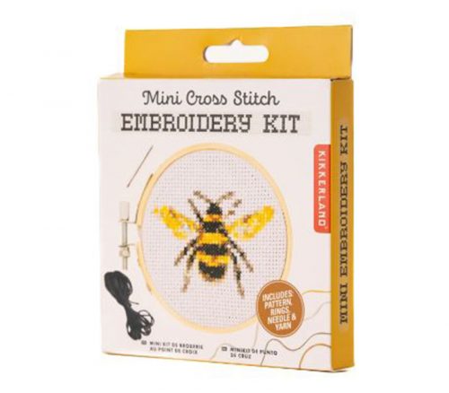 Kidoki Mini Bee Cross Stitch Embroidery Kit