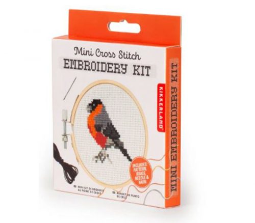 Kidoki Mini Bird Cross Stitch Embroidery Kit