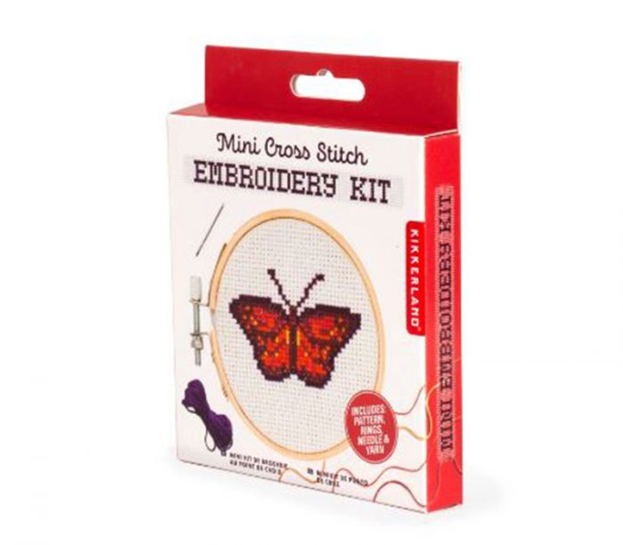 Kidoki Mini Butterfly Cross Stitch Embroidery Kit