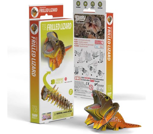 3-D Wood Puzzle - Frilled Lizard