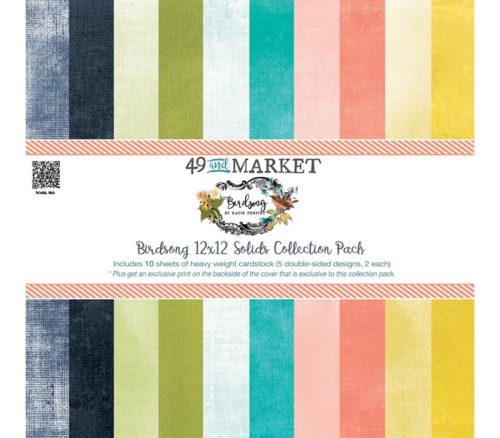 49 and Market Collection Paper Pack - 12x12 - Birdsong Solids