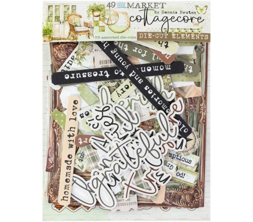 49 and Market Die Cut Elements - Cottagecore