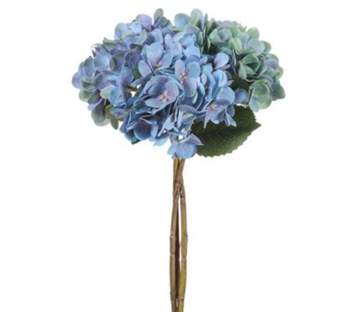 Blue Real Touch Hydrangea Bundle - 3 Stem - 17.5-inch