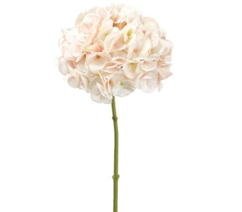 Soft Pink Hydrangea Spray - 19-inch