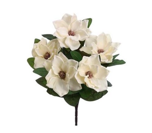 Cream Magnolia Bush - 5 Stem - 23-inch