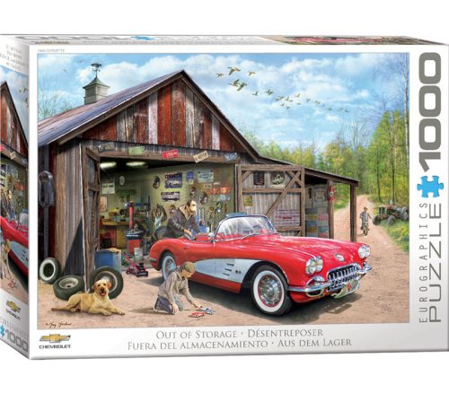 Eurographics Out of Storage 1959 Corvette Puzzle - 1000 Piece