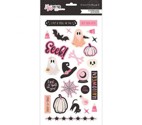 Photo Play Chipboard Stickers - Lil Boo Thing