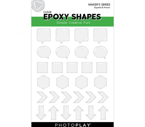 Photo Play Epoxy Shapes - Squares Arrows and Dies