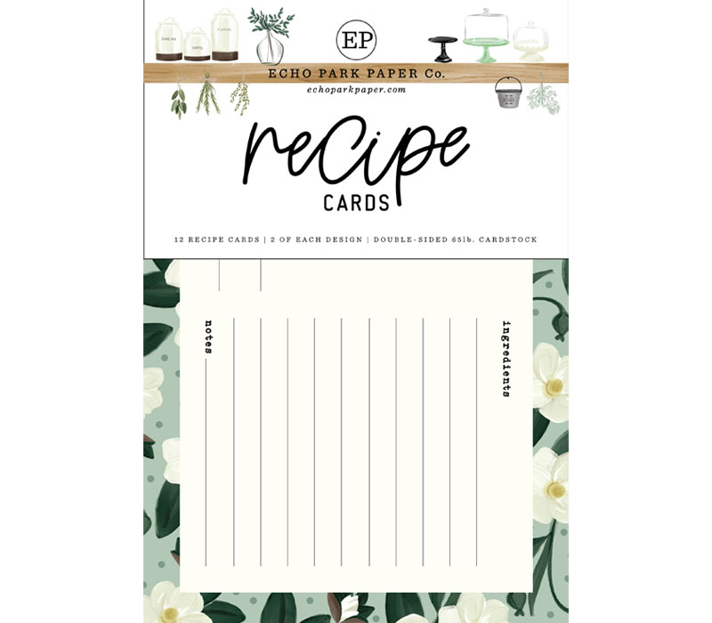 Echo Park Recipe Cards - Home Again