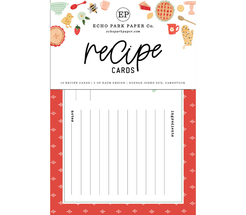 Echo Park Recipe Cards - Homemade