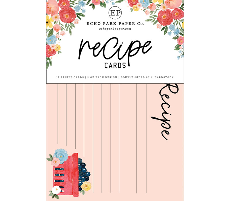 Echo Park Recipe Cards - Summer