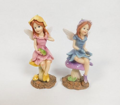 Fairy Sitting on Mushroom - 1 Piece - Style Shipped is Randomly Picked