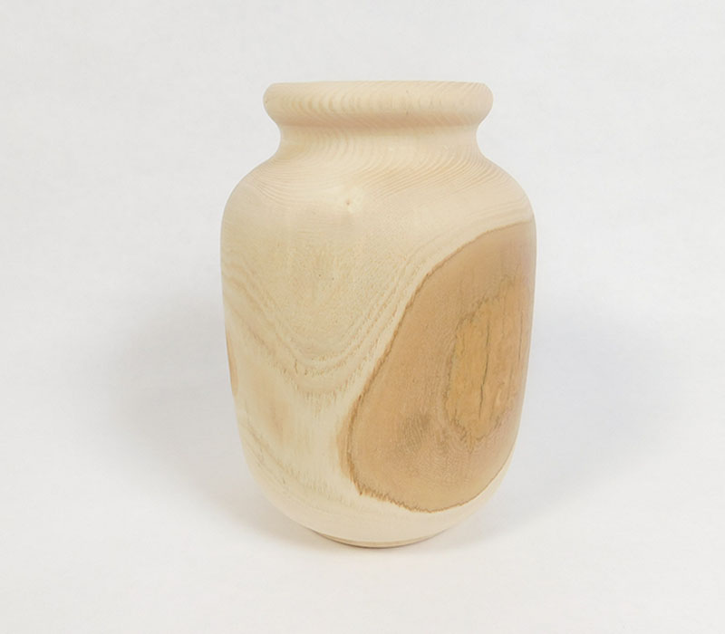 Wooden Oblong Vase